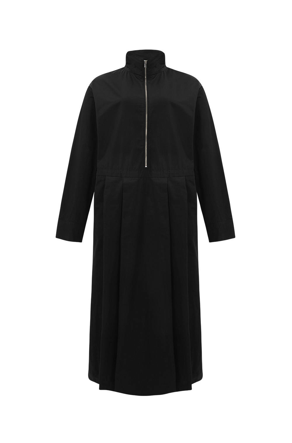 Half Zip-up Dress (Black)